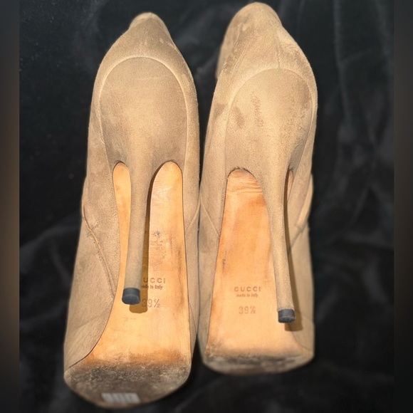 Gucci Suede Striped Boots Women's Size: 39.5 - Picture 10 of 16